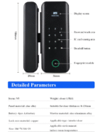 高品质图雅智能生活应用Wifi数字锁智能指纹密码无钥匙智能锁铝玻璃云 - Image 6