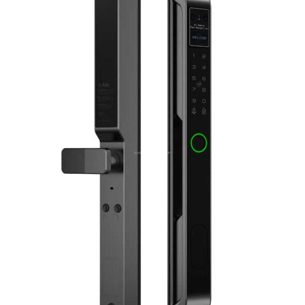 Tediton防水智能铝门锁指纹密码窄门数字门滑动门智能锁