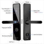 图雅智能Wifi App控制数字门锁新在线产品木/铝门选项云数据存储TTlock App - Image 3