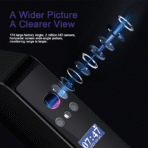 图雅WiFi防水生物指纹锁智能门锁存储卡木门身份证代码滑动铝框 - Image 3