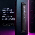 图雅WiFi防水生物指纹锁智能门锁存储卡木门身份证代码滑动铝框 - Image 5