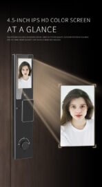 厂家批发3d人脸识别智能门锁指纹图雅App智能生活可视对讲智能门锁 - Image 5