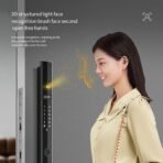 索靴2024新产品图雅防水铝门锁超薄电动数码指纹智能门锁带摄像头 - Image 4