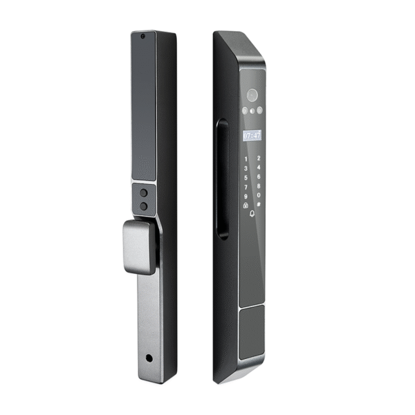 图雅WiFi防水生物指纹锁智能门锁存储卡木门身份证代码滑动铝框