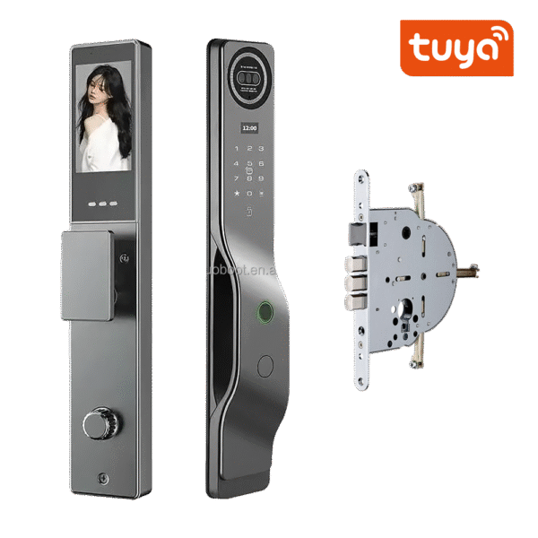 以色列市场安全智能门锁涂鸦App WiFi智能人脸识别指纹插芯自动锁以色列