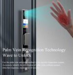 索靴人脸识别数字键盘铝合金门锁生物指纹安全智能WiFi 6个月枪灰色 - Image 5