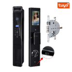 图亚应用以色列榫眼数字智能锁指纹密码电子智能门锁射频识别Nfc卡无钥匙安全锁