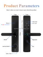 指纹无钥匙智能门锁，带电子键盘云存储无线网络，支持木/铝门-TTlock K9-T - Image 3