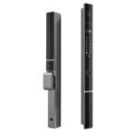 索靴2024新产品图雅防水铝门锁超薄电动数码指纹智能门锁带摄像头