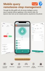图亚应用以色列榫眼数字智能锁指纹密码电子智能门锁射频识别Nfc卡无钥匙安全锁 - Image 4