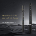 索靴2024新产品图雅防水铝门锁超薄电动数码指纹智能门锁带摄像头 - Image 3