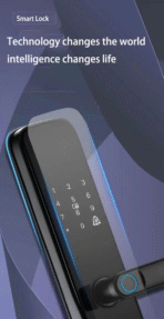 Ilhockey智能指纹门锁wi-fi铝门兼容存储卡图雅智能家居无钥匙进入 - Image 4